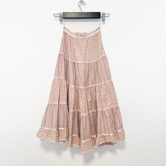 Vintage Jessica's Gunnies Gunne Sax Button Front Prairie Skirt Size 5 23" Waist - Picture 4 of 10